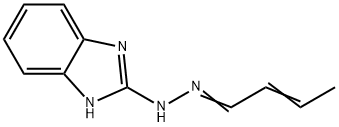 2-Butenal,1H-benzimidazol-2-ylhydrazone(9CI) Structure