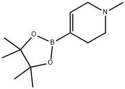 1-METHYL-1,2,3,6-TETRAHYDROPYRIDINE-4-BORONIC ACID PINACOL ESTER Struktur