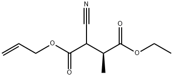 Butanedioic acid, 2-cyano-3-methyl-, 4-ethyl 1-(2-propenyl) ester, (3S)- (9CI) Structure