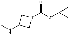 1-BOC-3-甲氨基氮杂环丁烷, 454703-20-9, 结构式