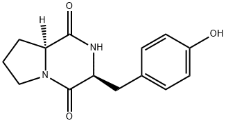 环(脯氨酸一酪氨酸) 结构式