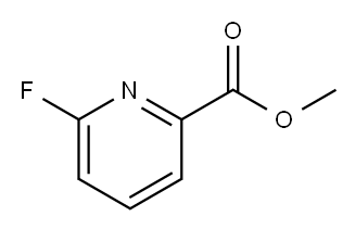 2-氟吡啶-6-甲酸甲酯 结构式