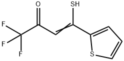 4-Mercapto-1,1,1-trifluoro-4-(2-thienyl)-3-buten-2-one Struktur