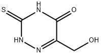 1,2,4-Triazin-5(2H)-one, 3,4-dihydro-6-(hydroxymethyl)-3-thioxo- (9CI) Struktur
