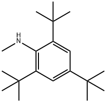 2,4,6-三叔丁基-N-甲苯胺 结构式