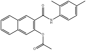 酢酸3-[[(2,4-ジメチルフェニル)アミノ]カルボニル]-2-ナフチル 化学構造式