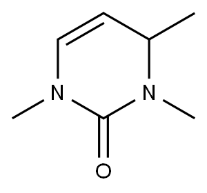 5,6-Dihydro-1,3,4-trimethyl-2(4H)-pyrimidinone Structure