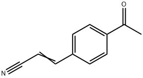 2-Propenenitrile, 3-(4-acetylphenyl)- (9CI) Structure