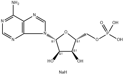 5'-腺嘌呤核苷酸二钠盐 结构式