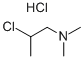 2-クロロ-1-(ジメチルアミノ)プロパン塩酸塩 化学構造式