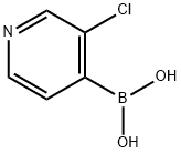 3-クロロピリジン-4-ボロン酸水和物 塩化物 化学構造式