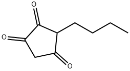 3-ブチル-1,2,4-シクロペンタントリオン 化学構造式