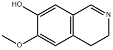 7-ヒドロキシ-6-メトキシ-3,4-ジヒドロイソキノリン 化学構造式