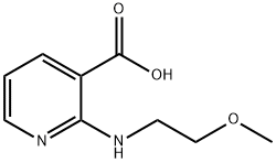 3-Pyridinecarboxylicacid,2-[(2-methoxyethyl)amino]-(9CI) Structure