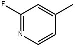 2-フルオロ-4-ピコリン 化学構造式