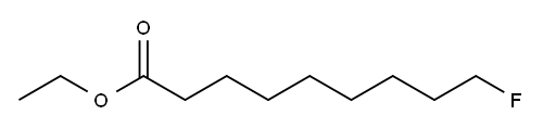 9-Fluorononanoic acid ethyl ester Struktur