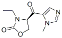2-Oxazolidinone,3-ethyl-4-[(1-methyl-1H-imidazol-5-yl)carbonyl]-,(4R)-(9CI) Structure