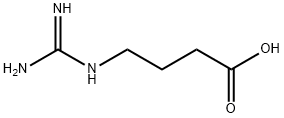 γ-グアニジノ酪酸 化学構造式