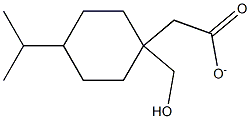 CYCLOHEXANEMETHANOL, 4-(1-METHYLETHYL)-, ACETATE Structure