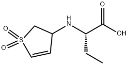 Butanoic acid, 2-[(2,3-dihydro-1,1-dioxido-3-thienyl)amino]-, (2S)- (9CI) Structure