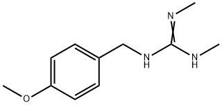 [1-(p-メトキシベンジル)-2,3-ジメチルグアニジン] 化学構造式