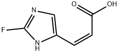 2-Propenoicacid,3-(2-fluoro-1H-imidazol-4-yl)-,(2Z)-(9CI) Structure