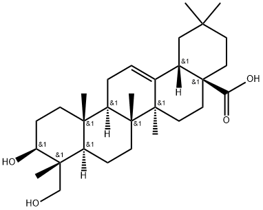 常春藤皂苷元, 465-99-6, 结构式