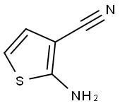 2-氨基噻吩-3-甲腈 结构式