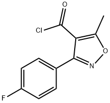 3-(4-氟苯基)-5-甲基-4-异恶唑羰酰氯, 465514-05-0, 结构式