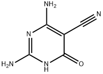 5-Pyrimidinecarbonitrile, 2,6-diamino-1,4-dihydro-4-oxo- (9CI) Structure