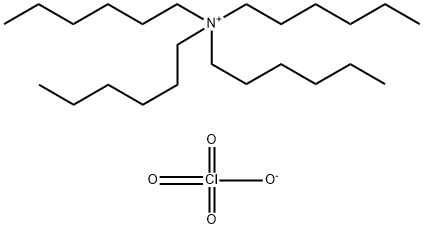 テトラヘキシルアミニウム·過塩素酸アニオン 化学構造式