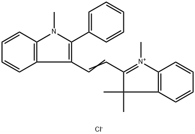 1,3,3-Trimethyl-2-(2-(1-methyl-2-phenyl-1H-indol-3-yl)vinyl)-3H-indoliumchlorid