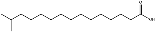 14-甲基十五烷酸 结构式