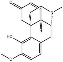 7,8-ジデヒドロ-4-ヒドロキシ-3-メトキシ-17-メチルモルフィナン-6-オン 化学構造式