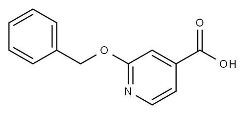 2-(ベンジルオキシ)イソニコチン酸 化学構造式