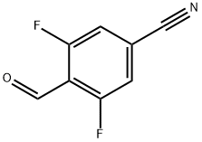 4-氰基-2,6-二氟苯甲醛 结构式