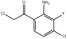 Ethanone,  1-(2-amino-4-chloro-3-fluorophenyl)-2-chloro- Structure