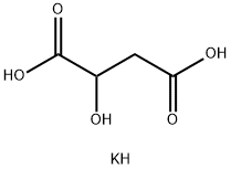potassium hydrogen malate Struktur