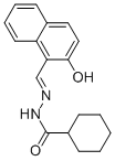 N'-[(2-hydroxy-1-naphthyl)methylene]cyclohexanecarbohydrazide Structure