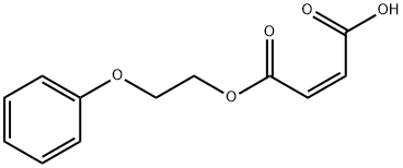 (Z)-2-ブテン二酸水素1-(2-フェノキシエチル) 化学構造式