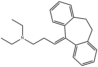 N,N-Diethyl-3-(10,11-dihydro-5H-dibenzo[a,d]cyclohepten-5-ylidene)-1-propanamine Struktur