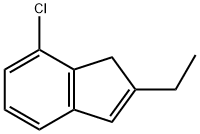 7-CHLORO-2-ETHYL-1H-INDENE Structure