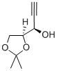 (3R,4S)-4,5-ISOPROPYLIDENE-PENT-2-YN-3-OL Struktur