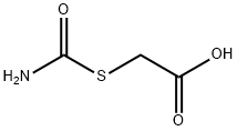 (Aminocarbonylthio)acetic acid Struktur