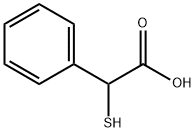 2-メルカプト-2-フェニル酢酸 化学構造式