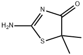 2-amino-5,5-dimethyl-1,3-thiazol-4-one Struktur