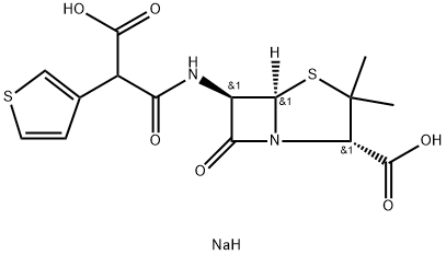 替卡西林二钠, 4697-14-7, 结构式