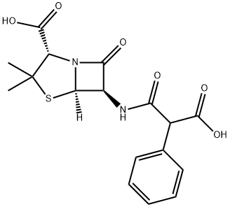 羧苄西林, 4697-36-3, 结构式