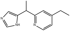 Pyridine, 4-ethyl-2-[1-(1H-imidazol-4-yl)ethyl]- (9CI) Structure
