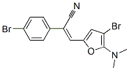 Benzeneacetonitrile,  4-bromo--alpha--[[4-bromo-5-(dimethylamino)-2-furanyl]methylene]- Structure